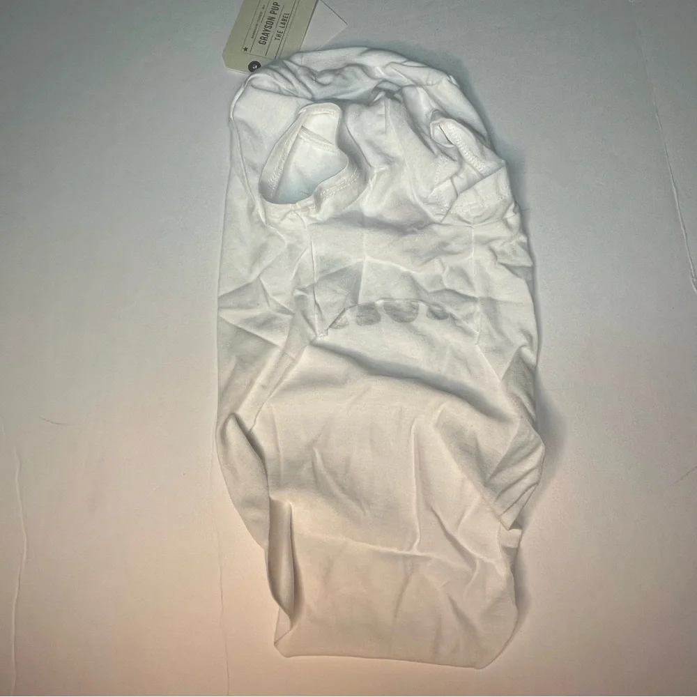Grayson Dog or Cat “Love My Human” lightweight white T-shirt, small. NWT